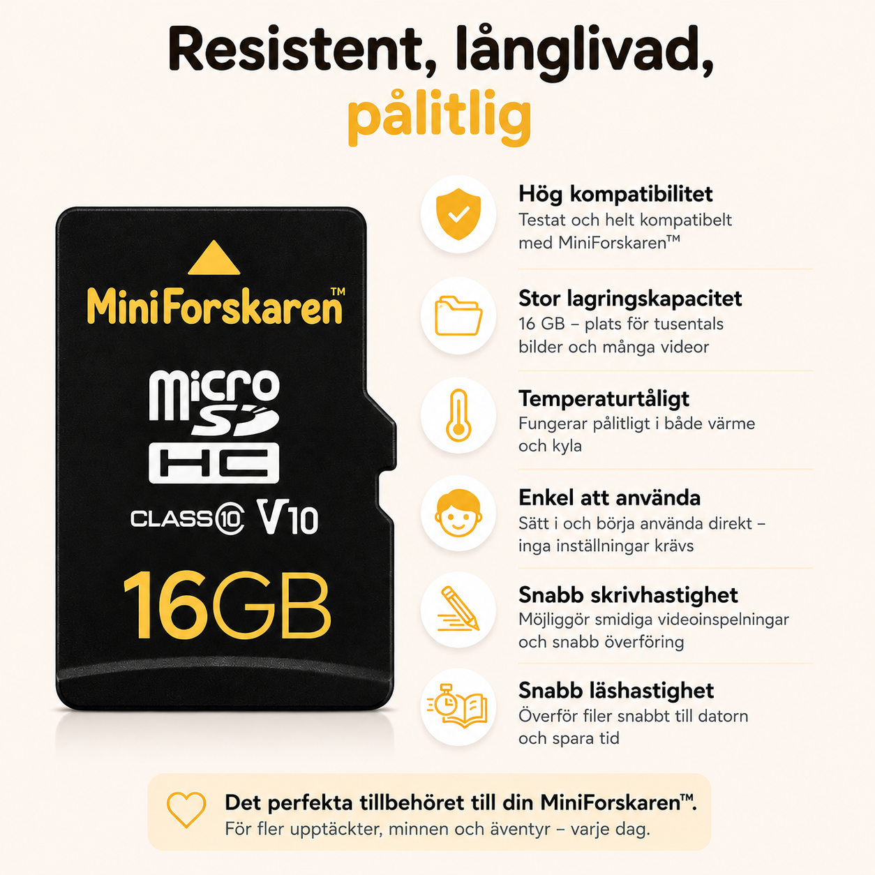 Kompatibelt Minneskort till MiniForskaren™ (16 GB)