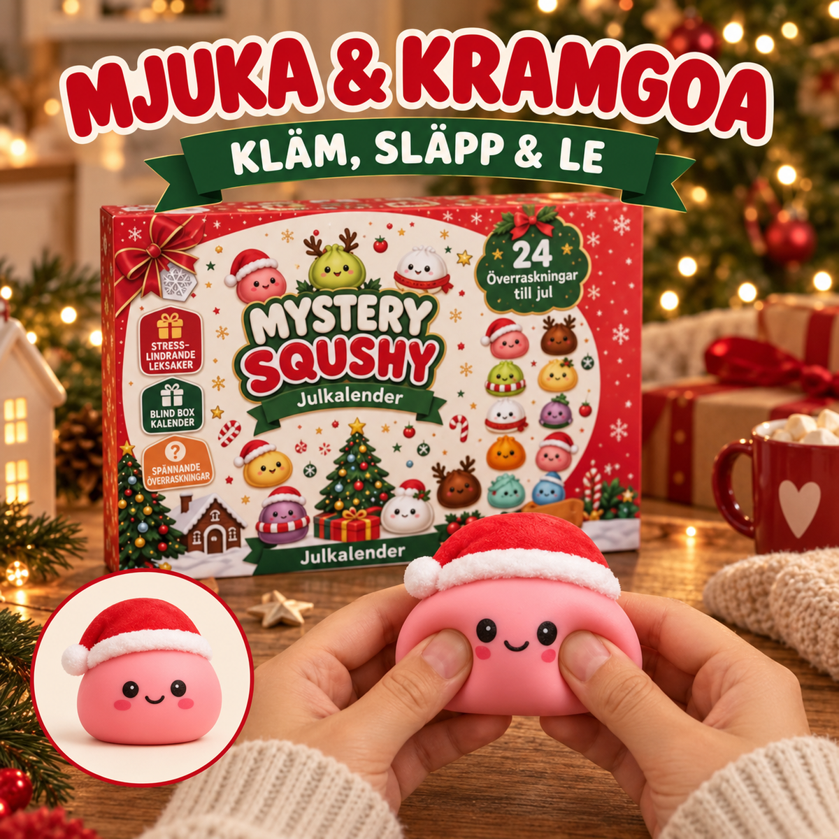 MysterySquish – 24 gulliga överraskningar att klämma på