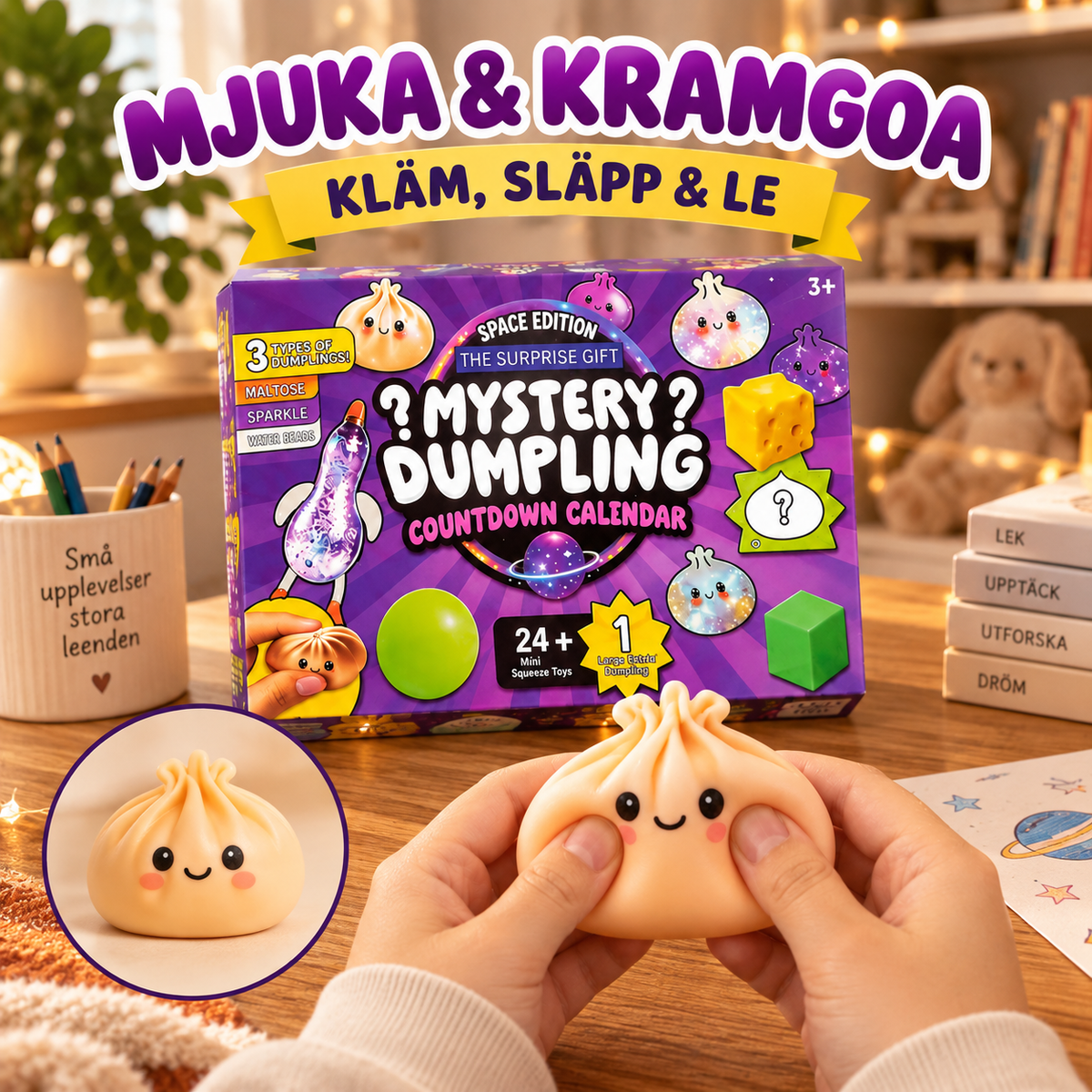 MysterySquish – 24 gulliga överraskningar att klämma på