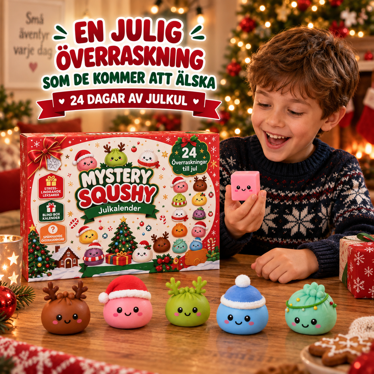 MysterySquish – 24 gulliga överraskningar att klämma på