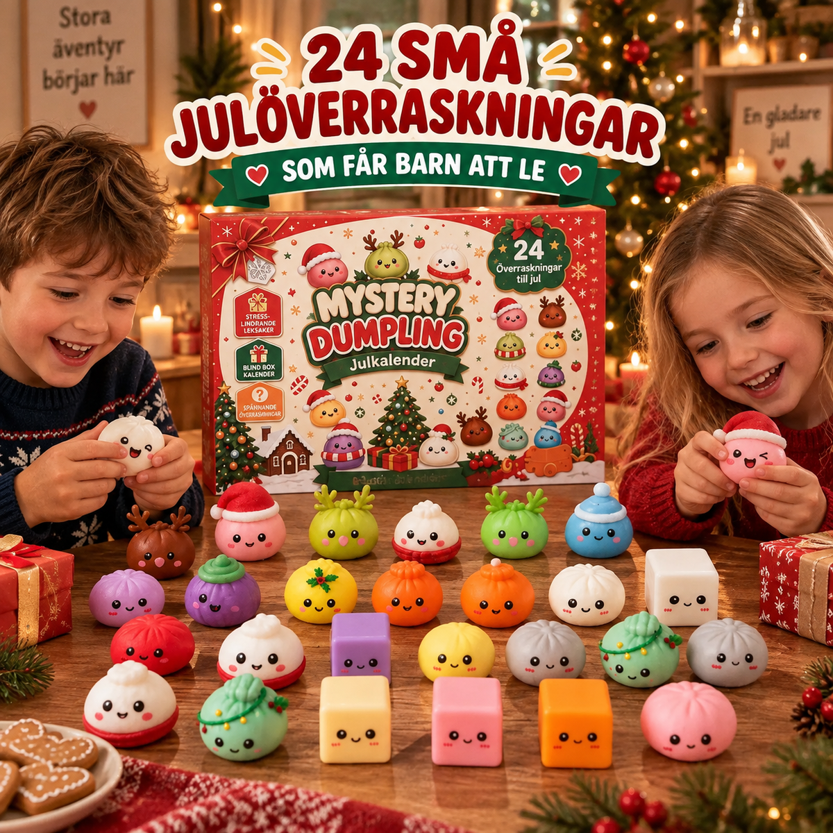MysterySquish – 24 gulliga överraskningar att klämma på