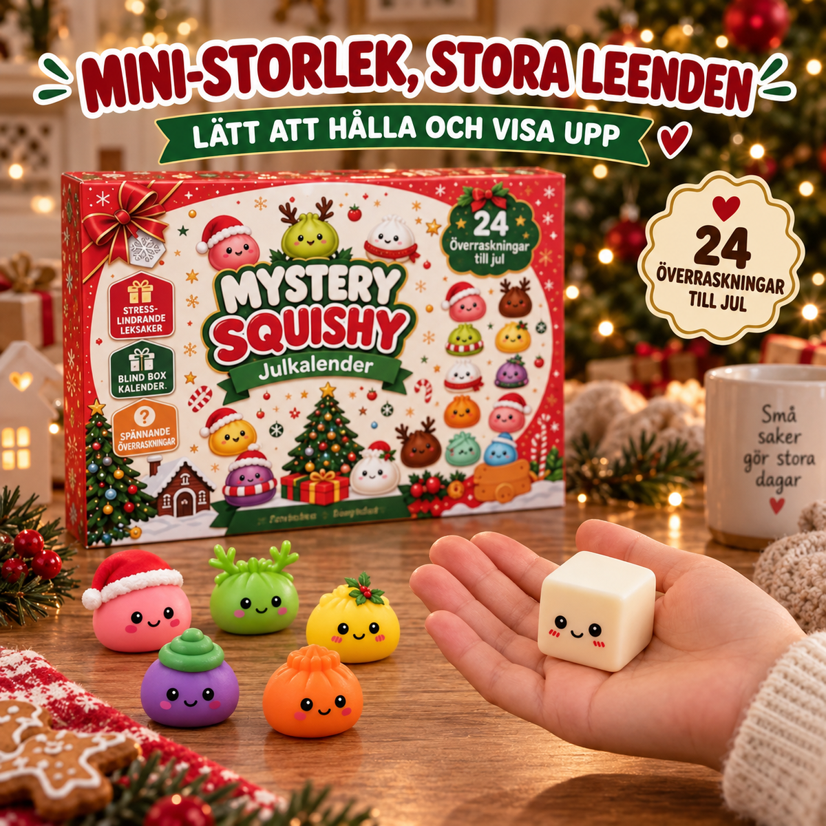 MysterySquish – 24 gulliga överraskningar att klämma på