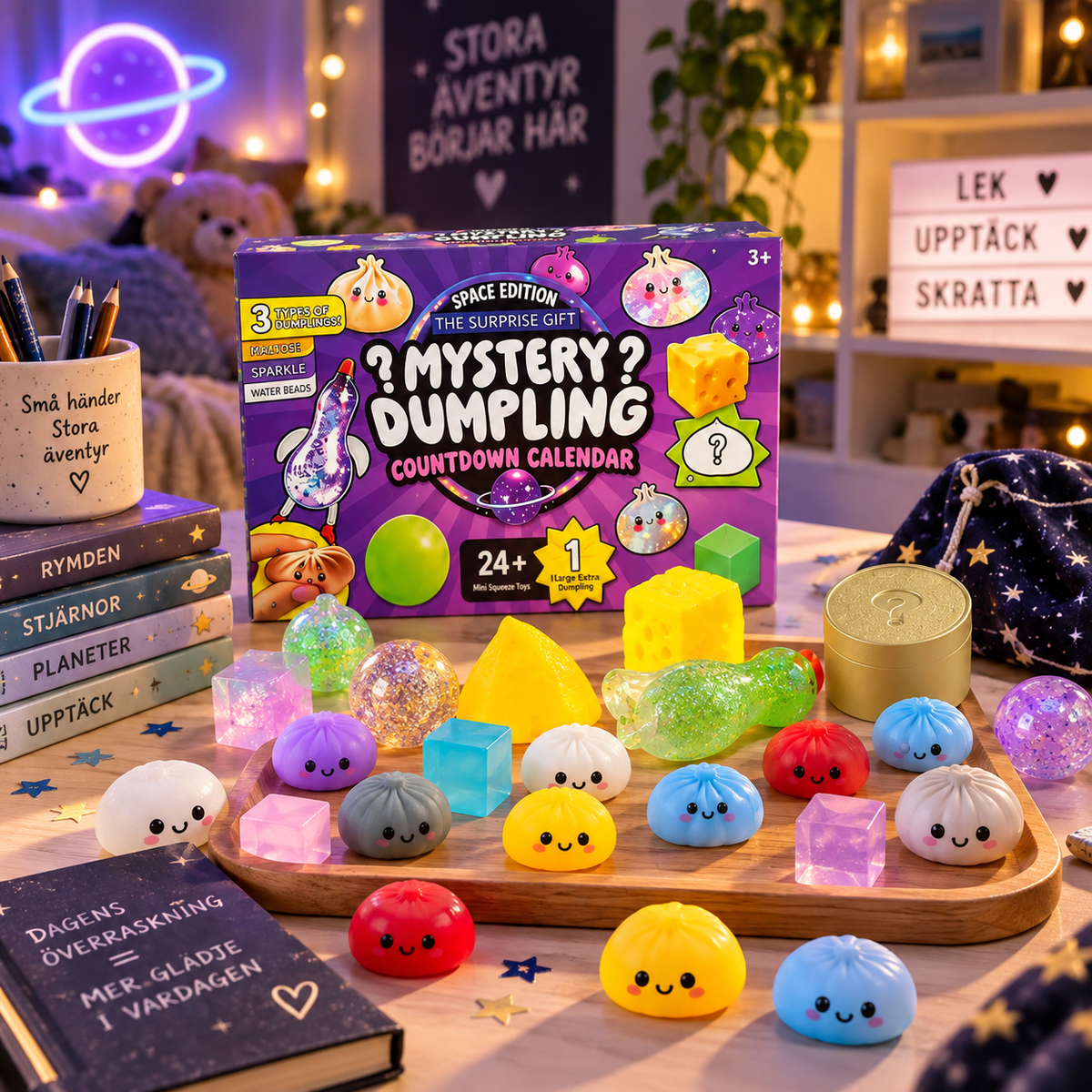 MysterySquish – 24 gulliga överraskningar att klämma på